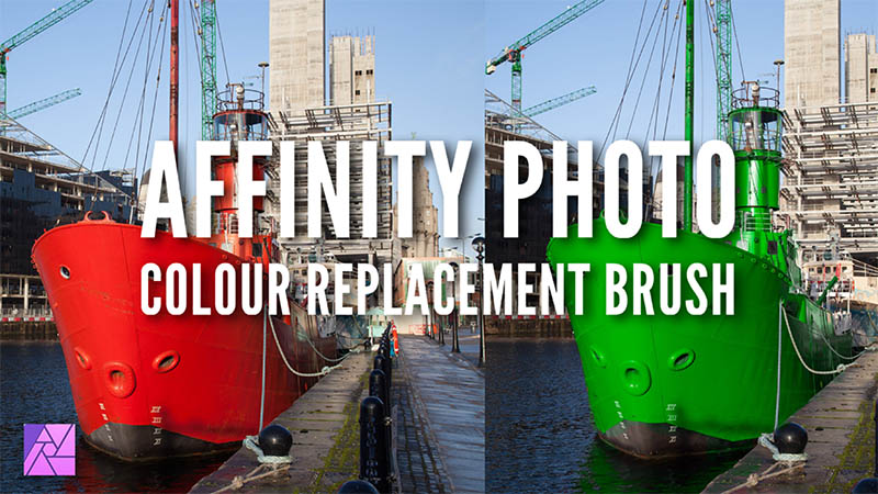 How to use the Affinity Photo Colour Replacement Brush Tool tutorial main image