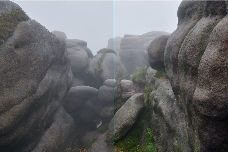 Pro Contrast Filter Before and After