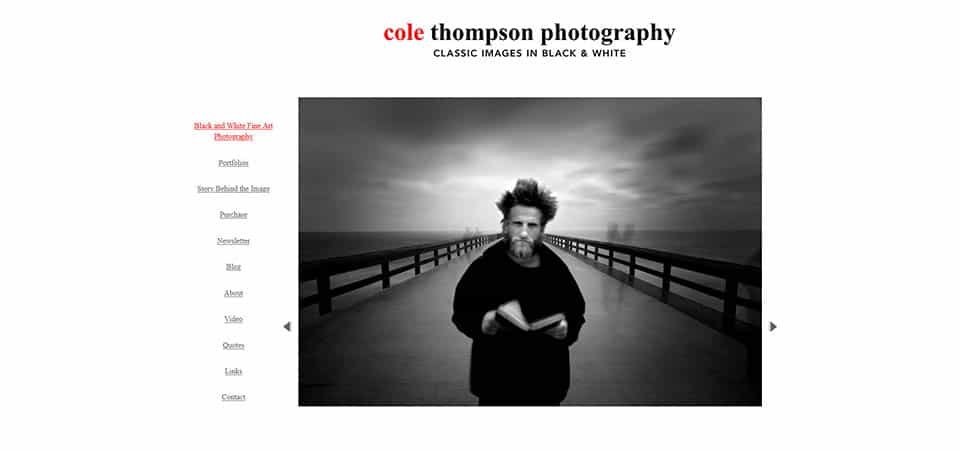 Cole Thompson Website and Newsletter
