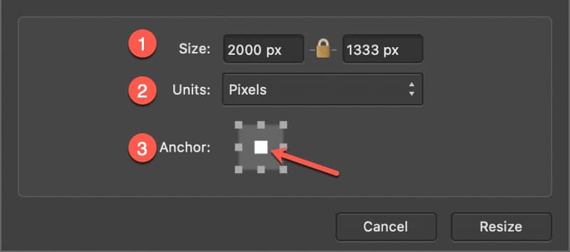 Resizing the Document Canvas in Affinity Photo