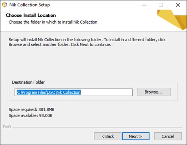 Installing the Nik Collection applications on a Windows PC