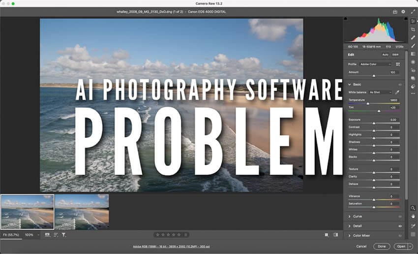 AI Photography Software Problem title image