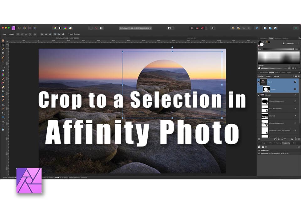 How to crop to a selection in Affinity Photo copy