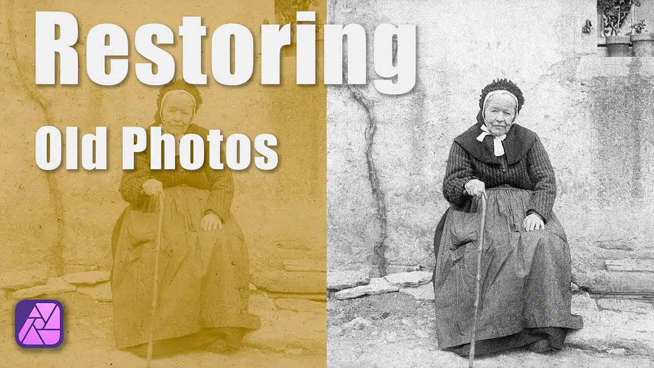 How to Restore Old Photos video thumbnail and title image